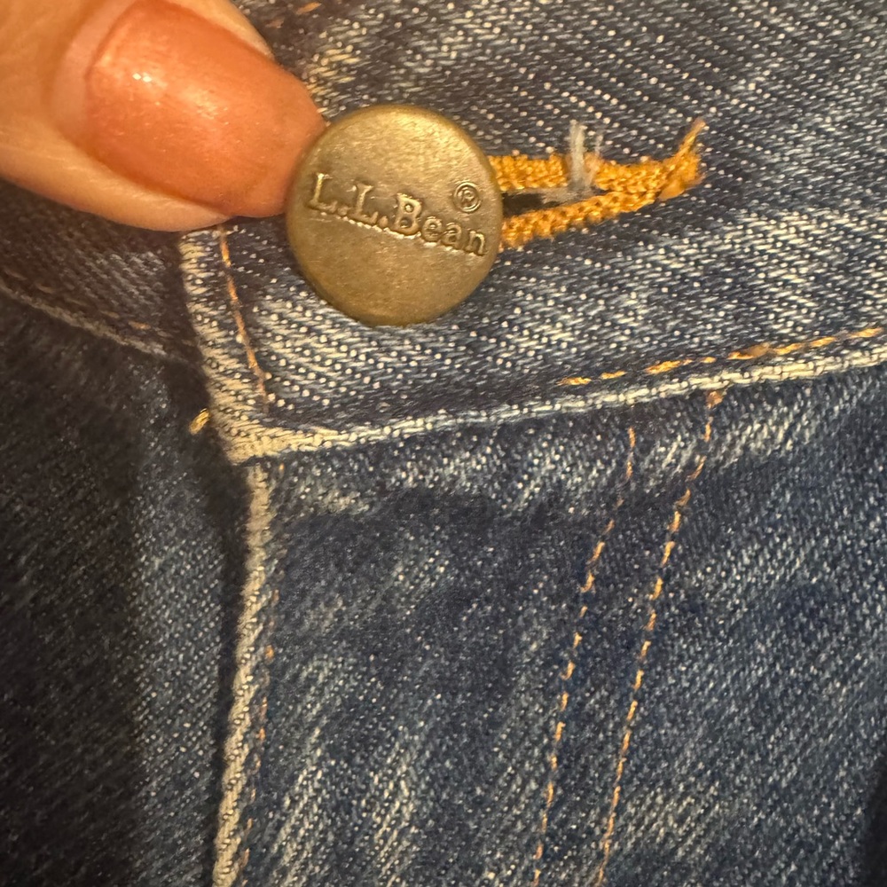 L.L. Bean Indigo Jeans   SIZE:   12 TALL      #Y - Picture 2 of 9